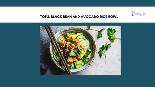 Tofu, Black Bean and Avocado Rice Bowl