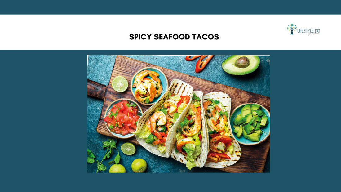 Spicy seafood tacos