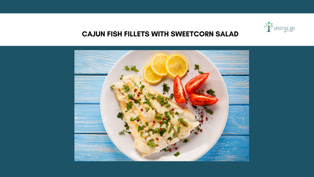 Cajun Fish Fillets with Sweetcorn Salad