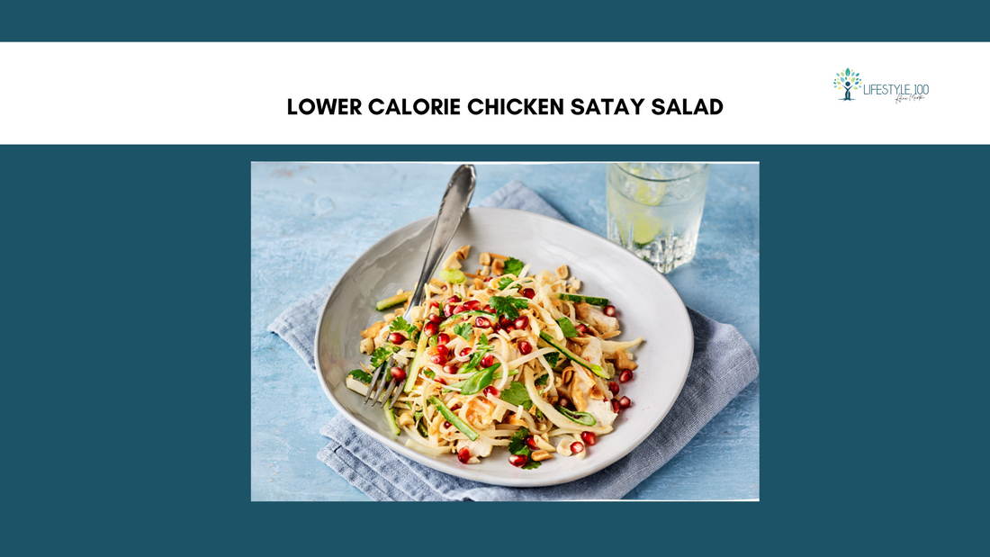 Lower calorie Chicken Satay Salad