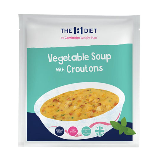 Vegetable Soup with Croutons